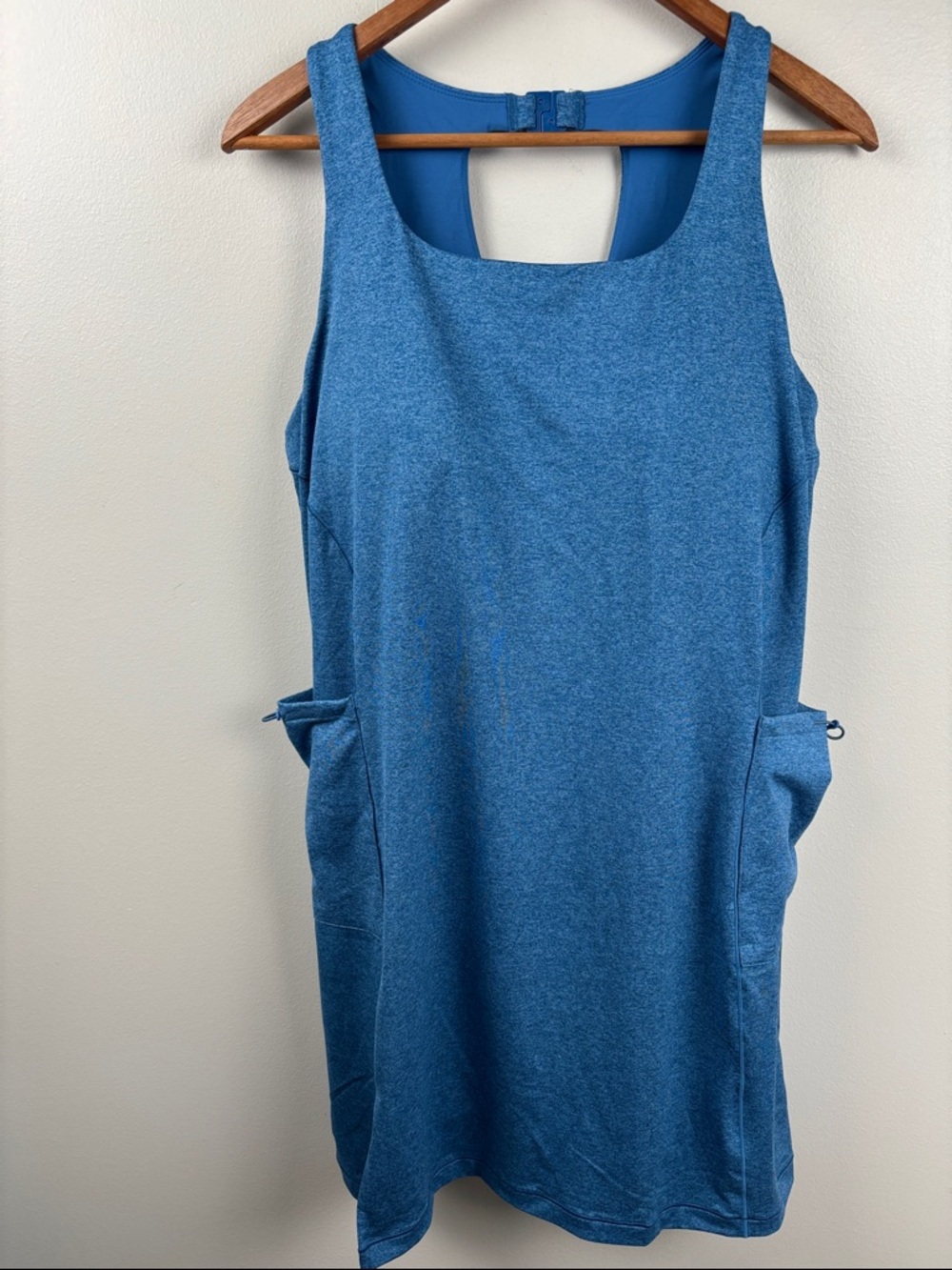 Alaskan Hardgear sz 14 Blue Athletic Tank Dress w/ body suit & Bra attached